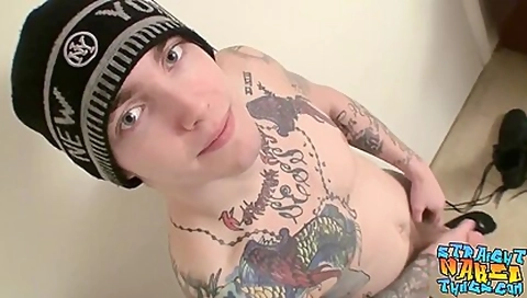 Straight Twink Jerks Off And Cums In His Beer Glass