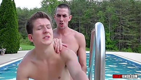 Oliver Saxon And Jack Hunter In Horny Handymen And Fucking In The Pool
