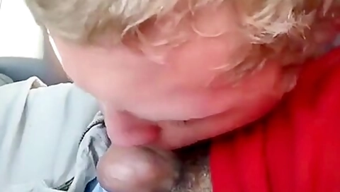 Blowing A Friend In The Car And He Cums In My Mouth