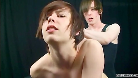 Long-haired Emo Twink Gets His Holes Stretched Out