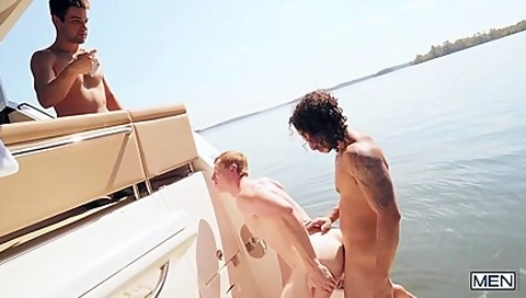 Xavier Cox And Kyle Connors In And Fucking On The Boat